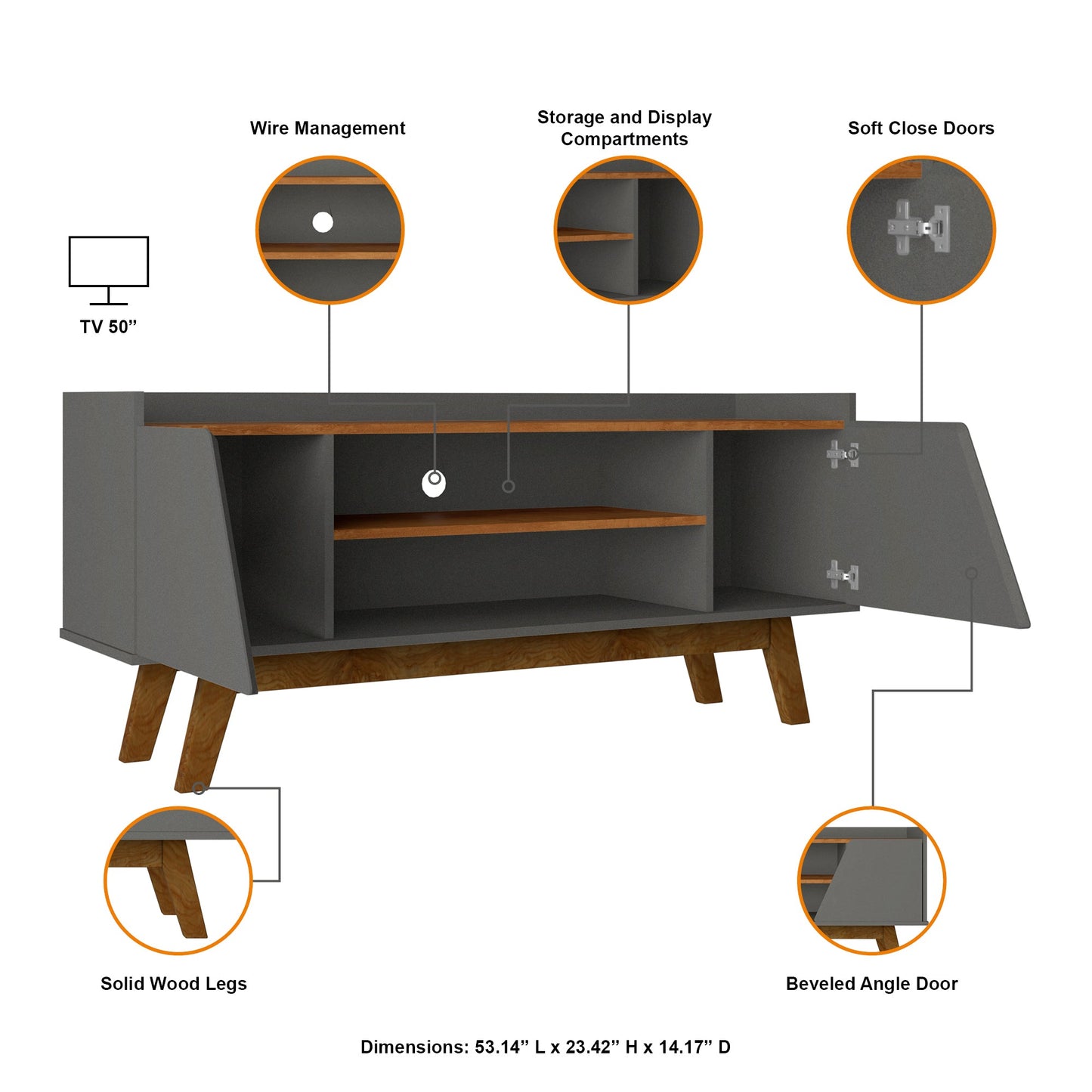 Manhattan Comfort Marcus TV Stand