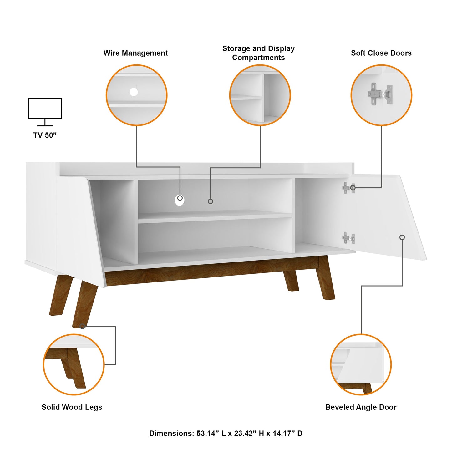 Manhattan Comfort Marcus TV Stand