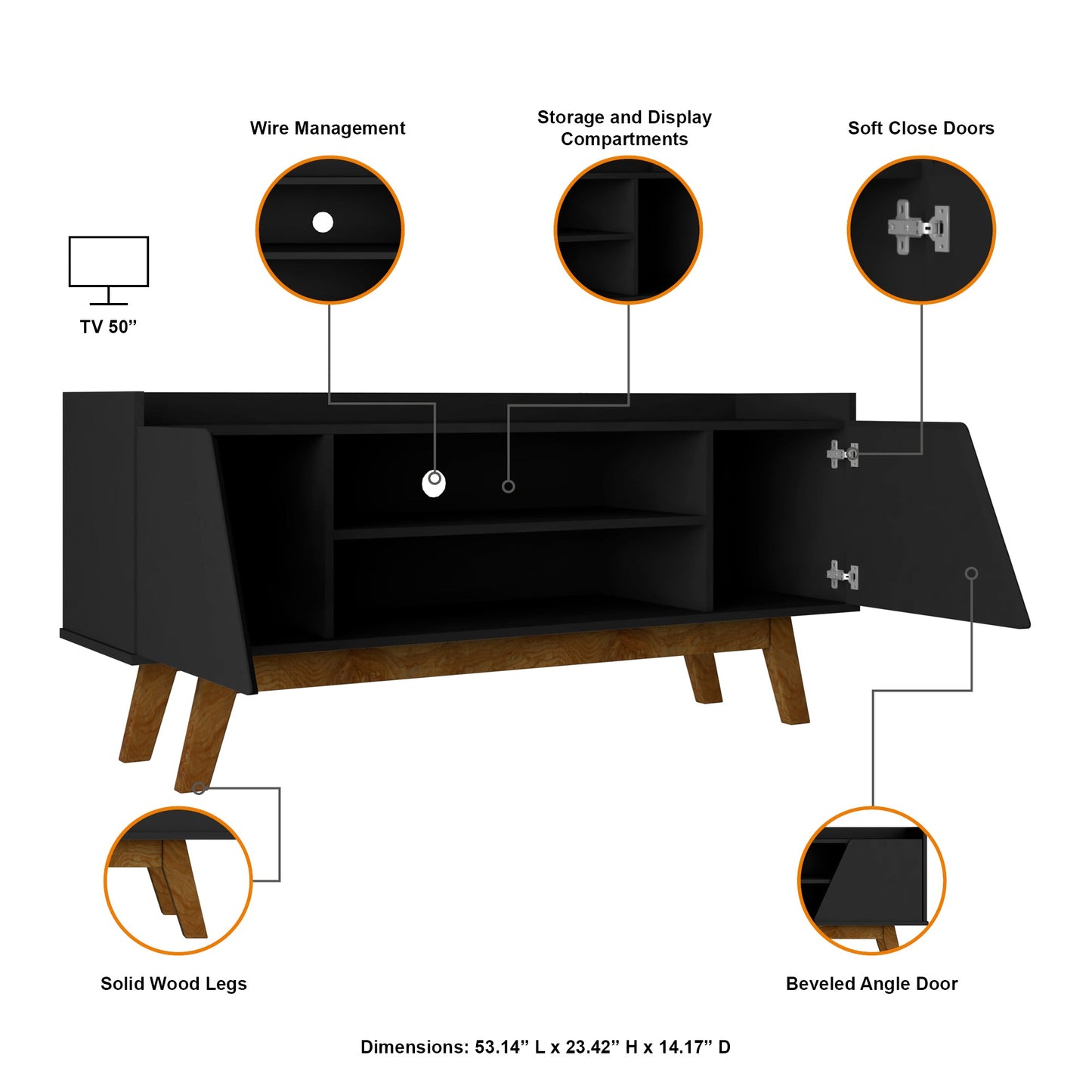 Manhattan Comfort Marcus TV Stand