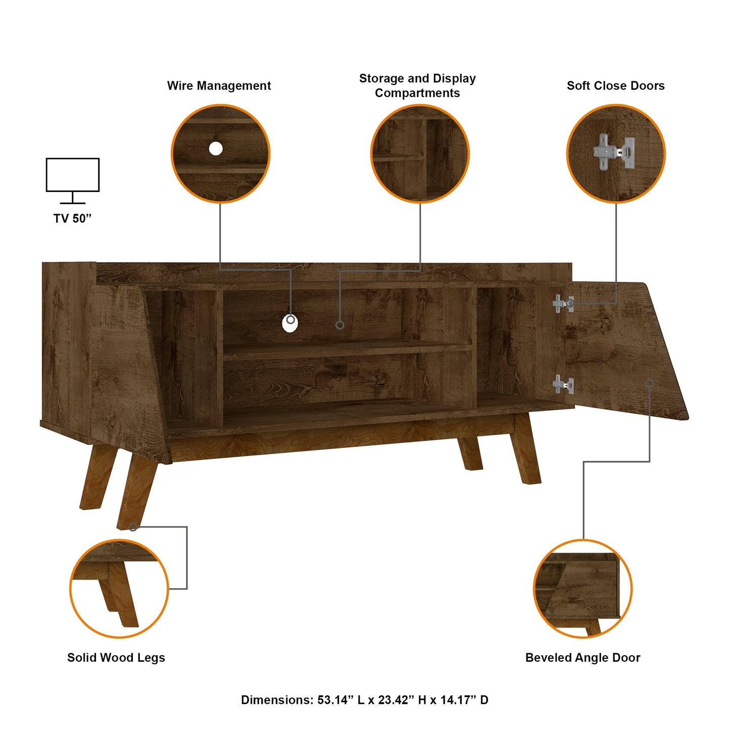 Manhattan Comfort Marcus TV Stand