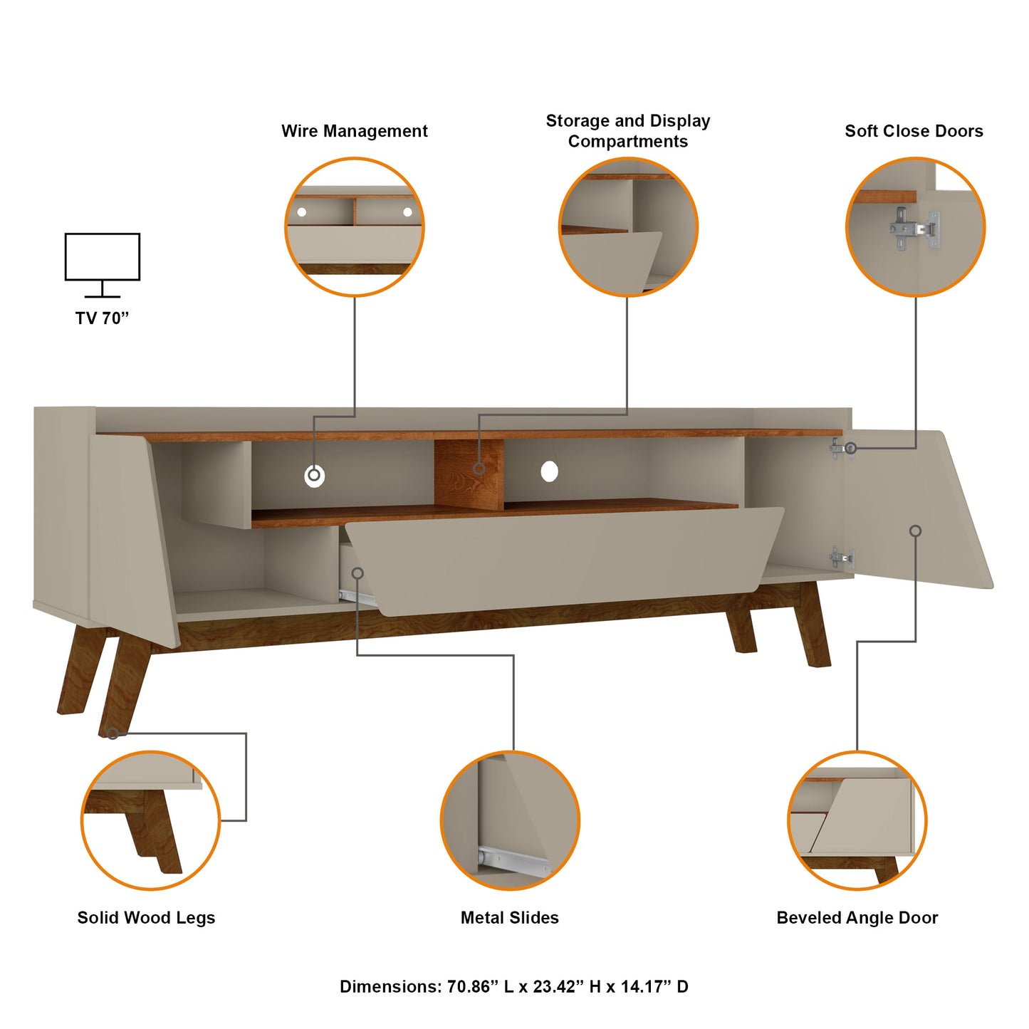 Manhattan Comfort Marcus TV Stand