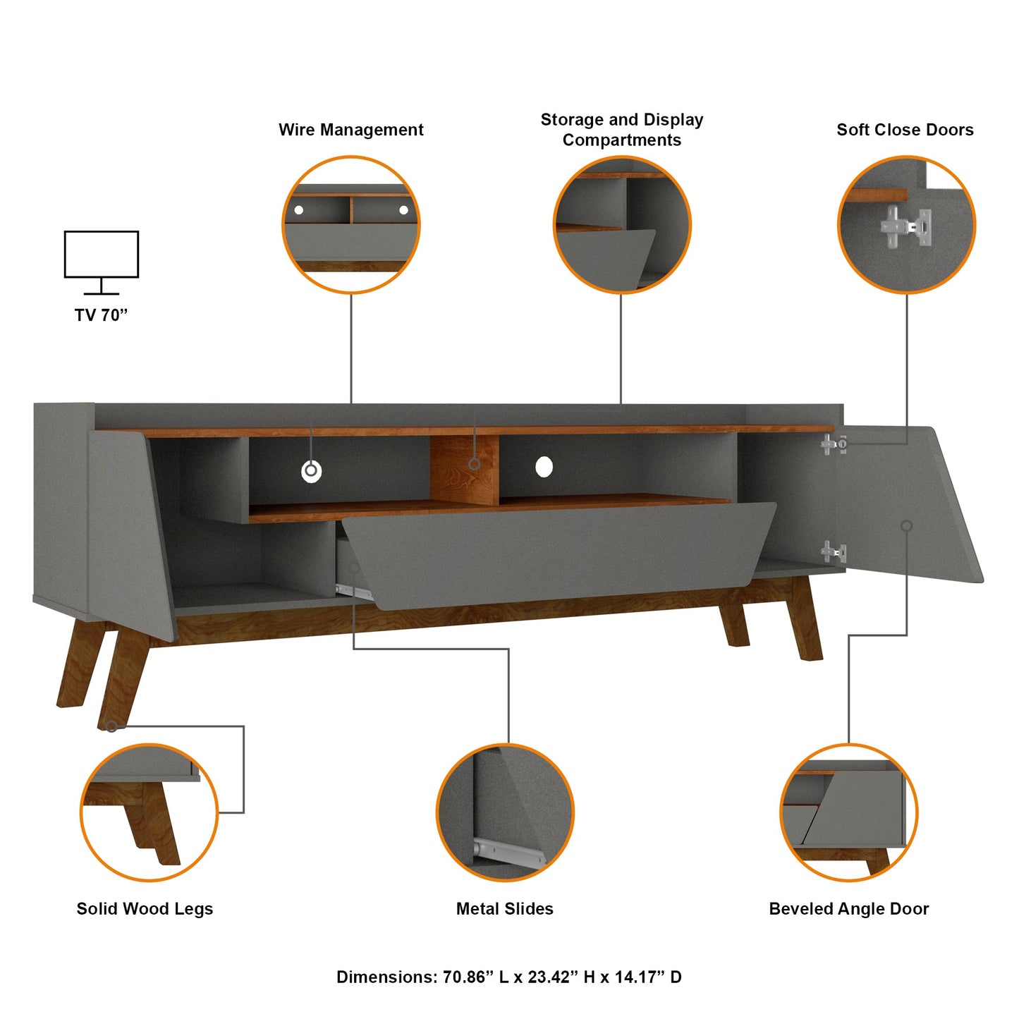 Manhattan Comfort Marcus TV Stand