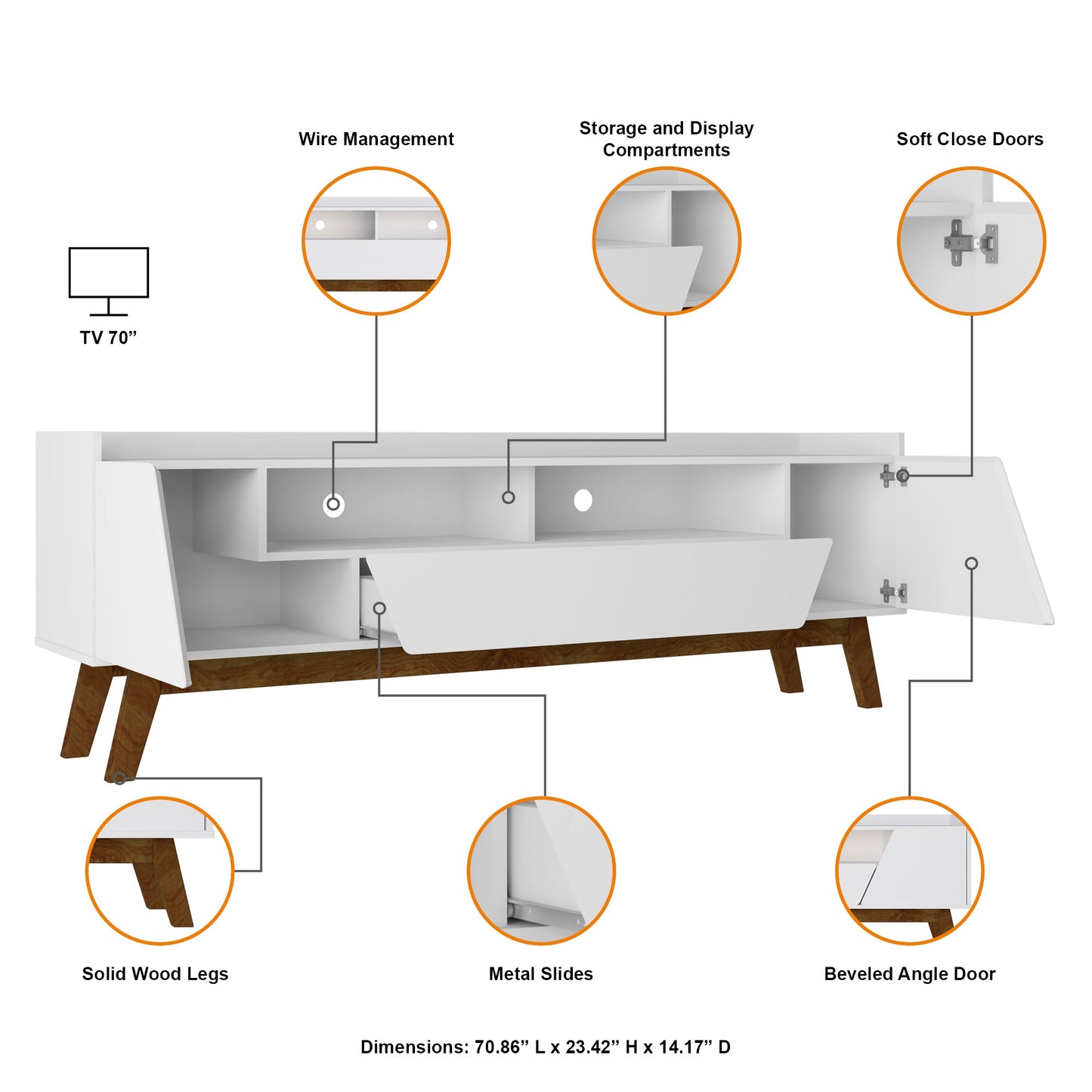 Manhattan Comfort Marcus TV Stand