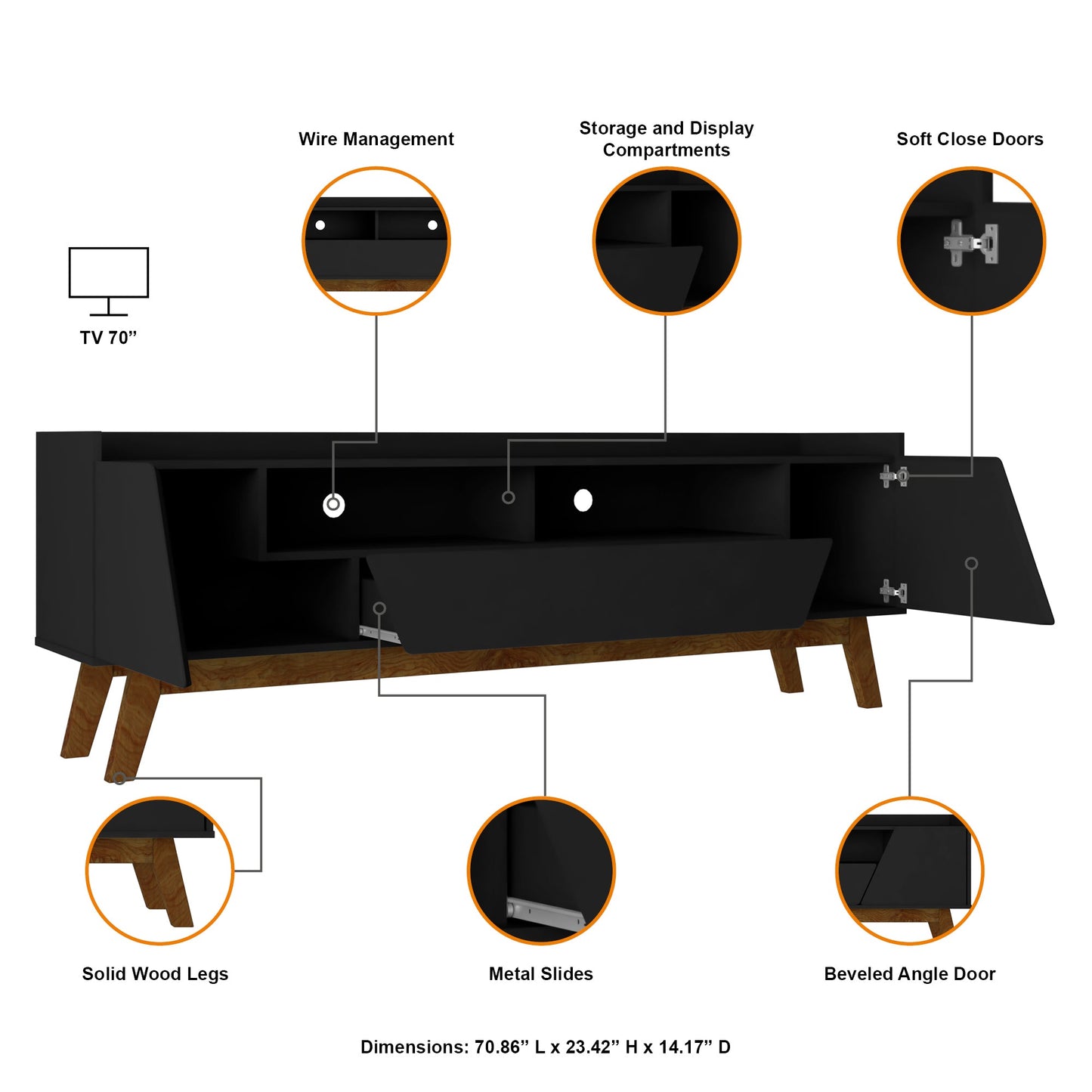 Manhattan Comfort Marcus TV Stand