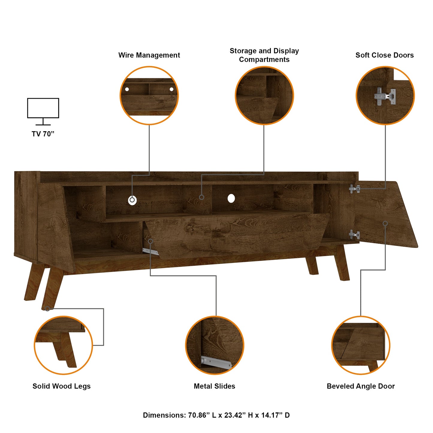 Manhattan Comfort Marcus TV Stand
