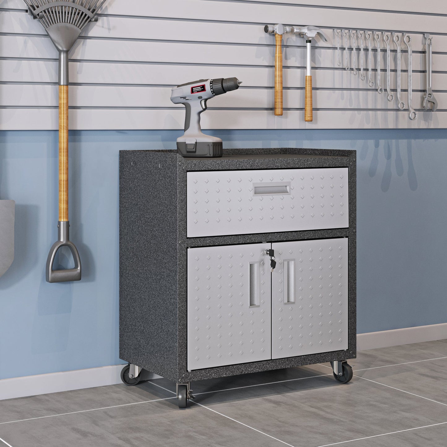 Manhattan Comfort Fortress Garage Cabinet