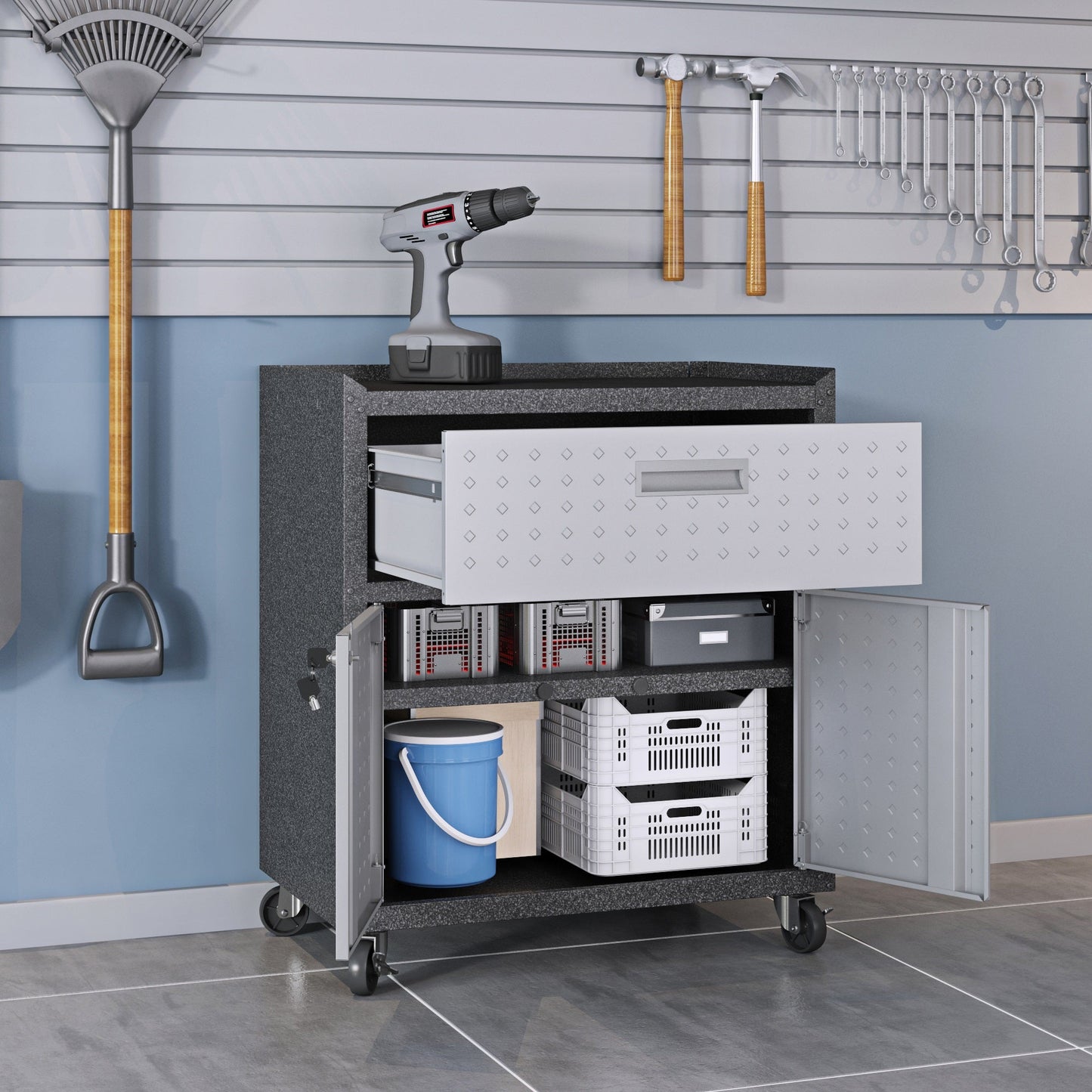 Manhattan Comfort Fortress Garage Cabinet