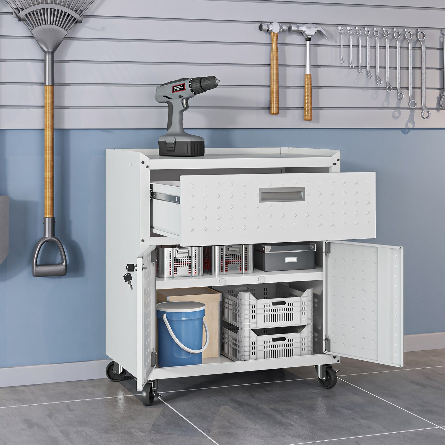 Manhattan Comfort Fortress Garage Cabinet