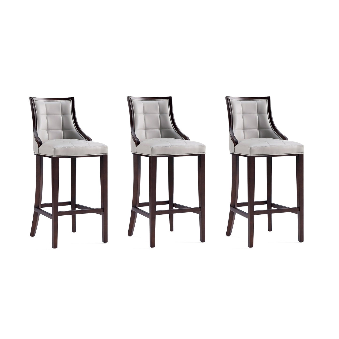 Manhattan Comfort Fifth Avenue Bar Stool - Set of 3