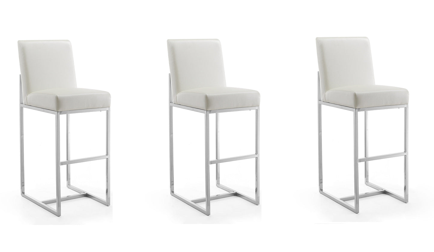 Manhattan Comfort Element Bar Stool - Set of 3
