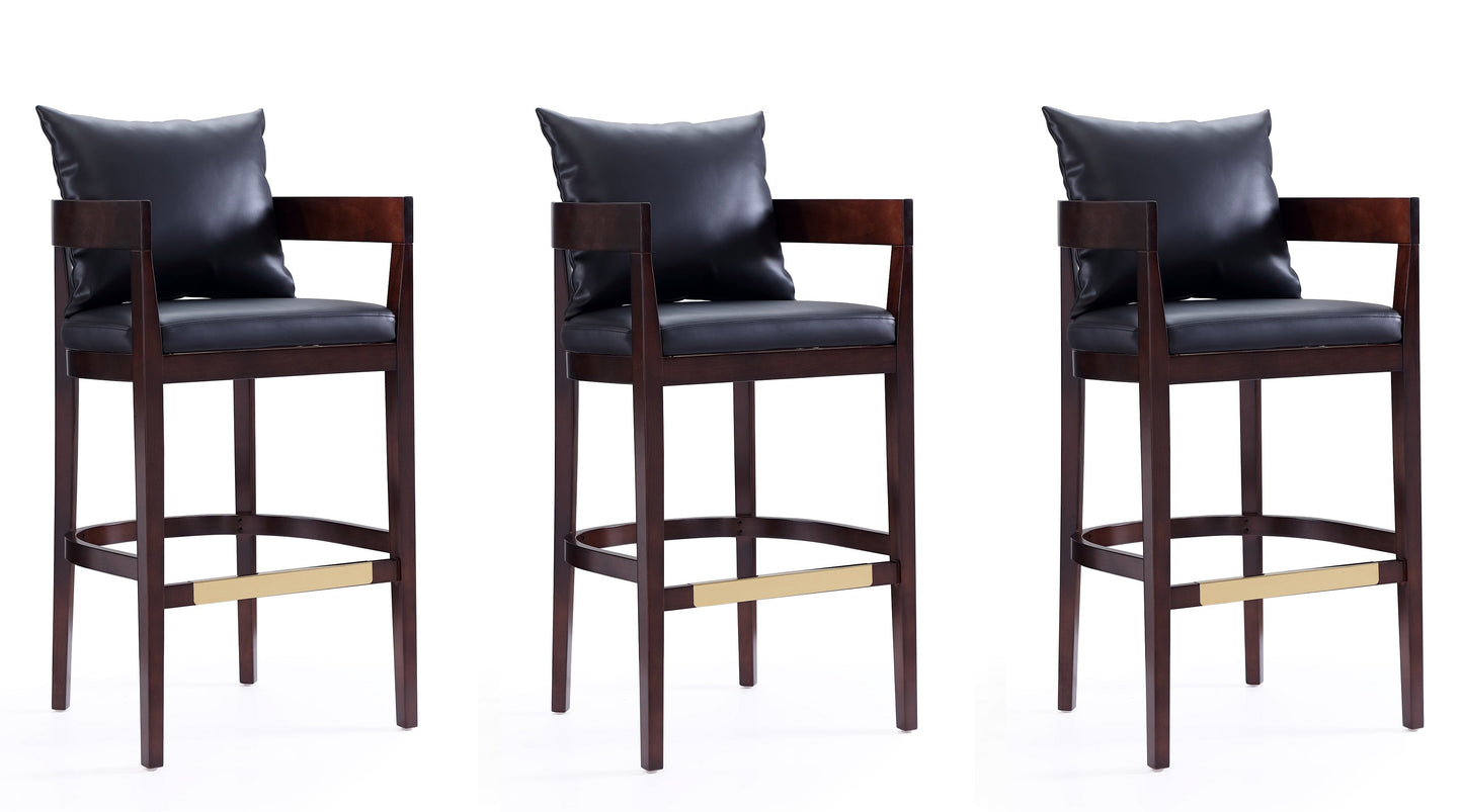 Manhattan Comfort Ritz Bar Stool - Set of 3
