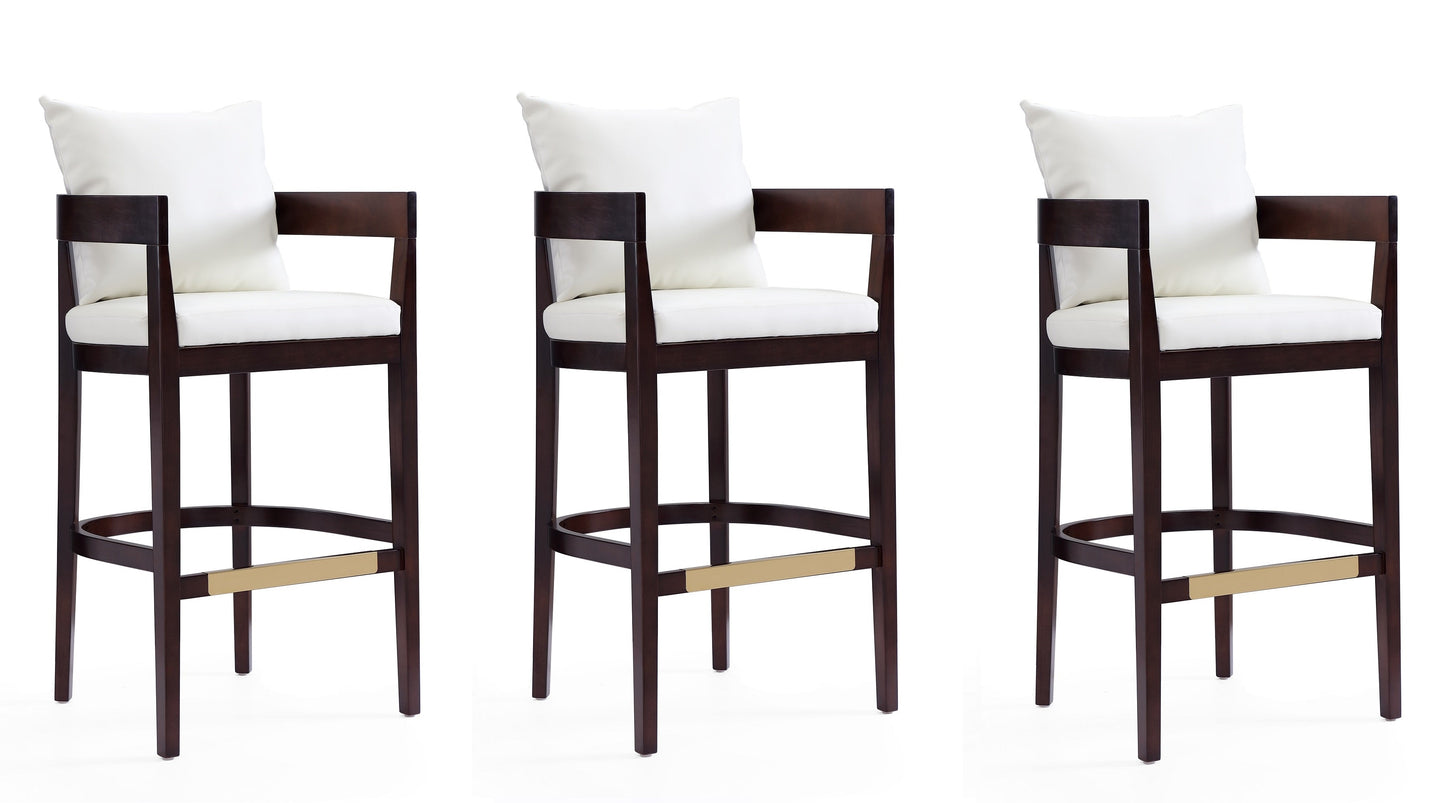 Manhattan Comfort Ritz Bar Stool - Set of 3