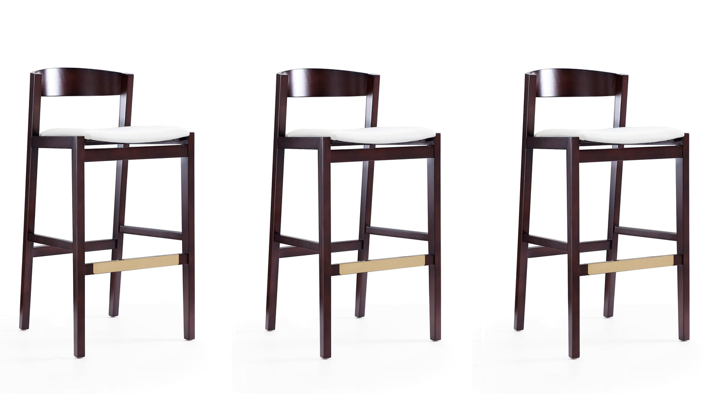 Manhattan Comfort Klismos Bar Stool - Set of 3