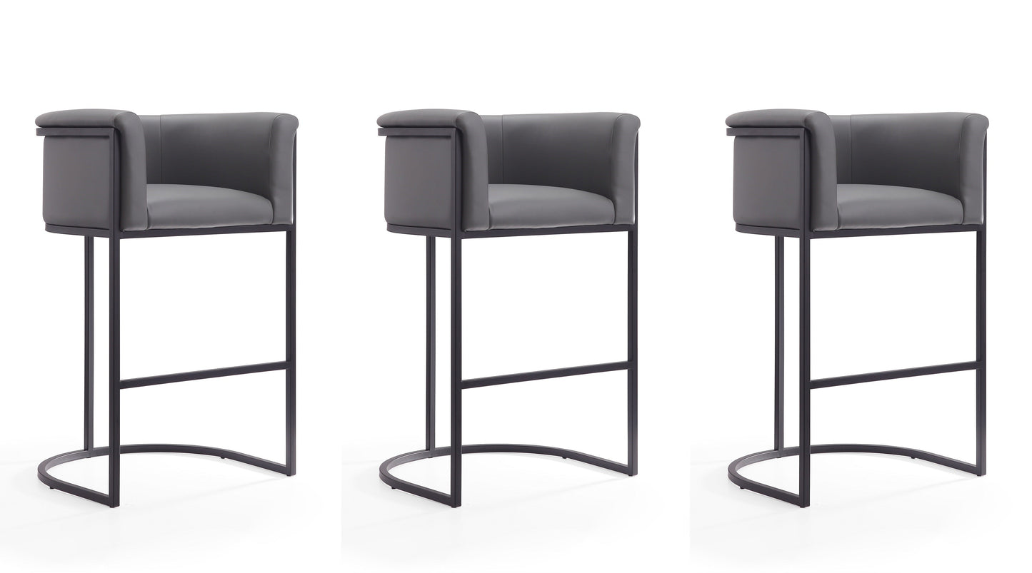 Manhattan Comfort Cosmopolitan Bar Stool - Set of 3