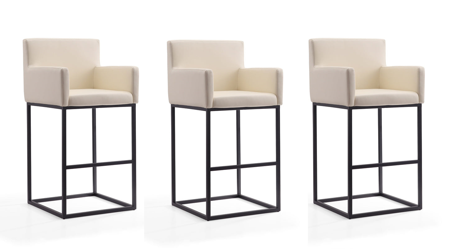 Manhattan Comfort Ambassador Bar Stool - Set of 3