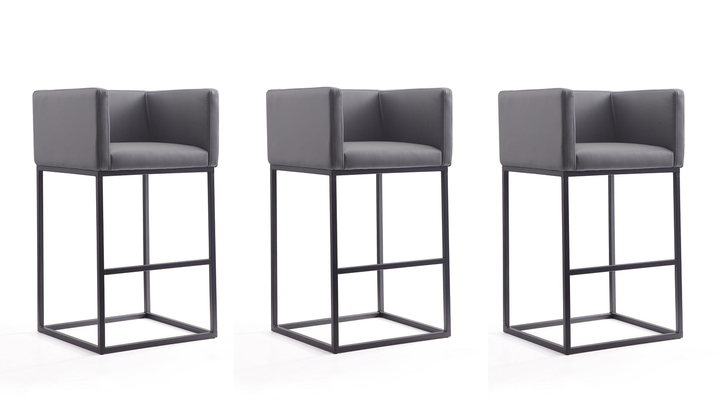 Manhattan Comfort Embassy Bar Stool - Set of 3