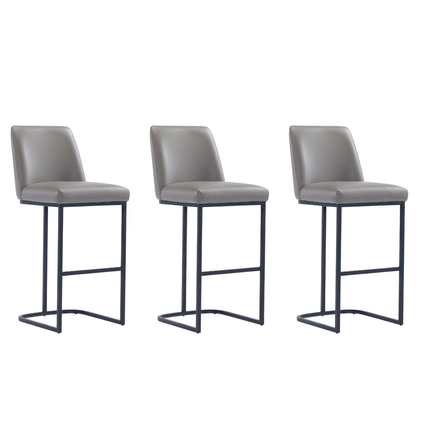 Manhattan Comfort Serena Barstool - Set of 3