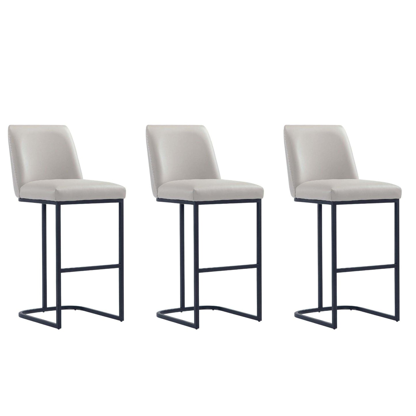 Manhattan Comfort Serena Barstool - Set of 3