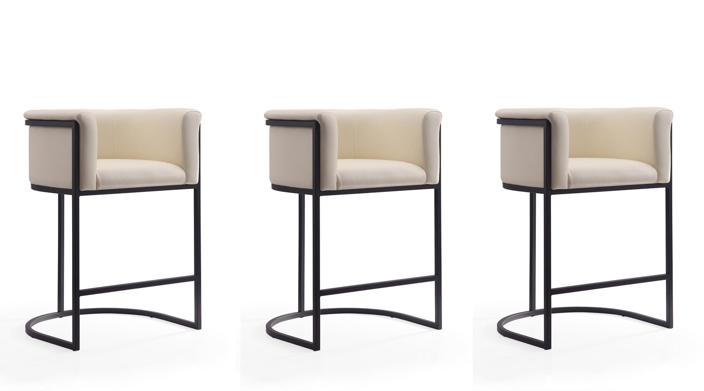 Manhattan Comfort Cosmopolitan Counter Stool - Set of 3