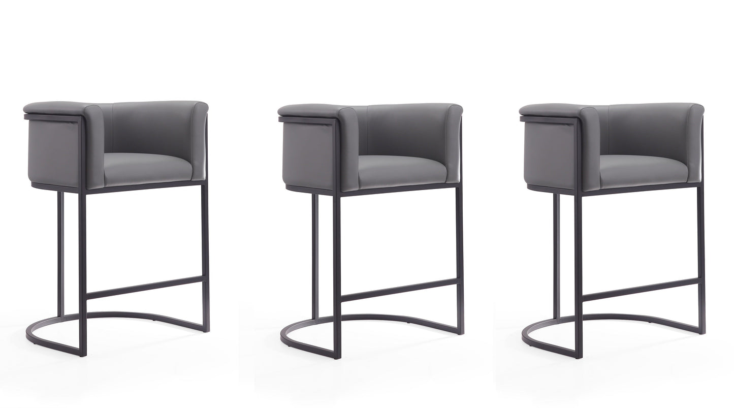 Manhattan Comfort Cosmopolitan Counter Stool - Set of 3
