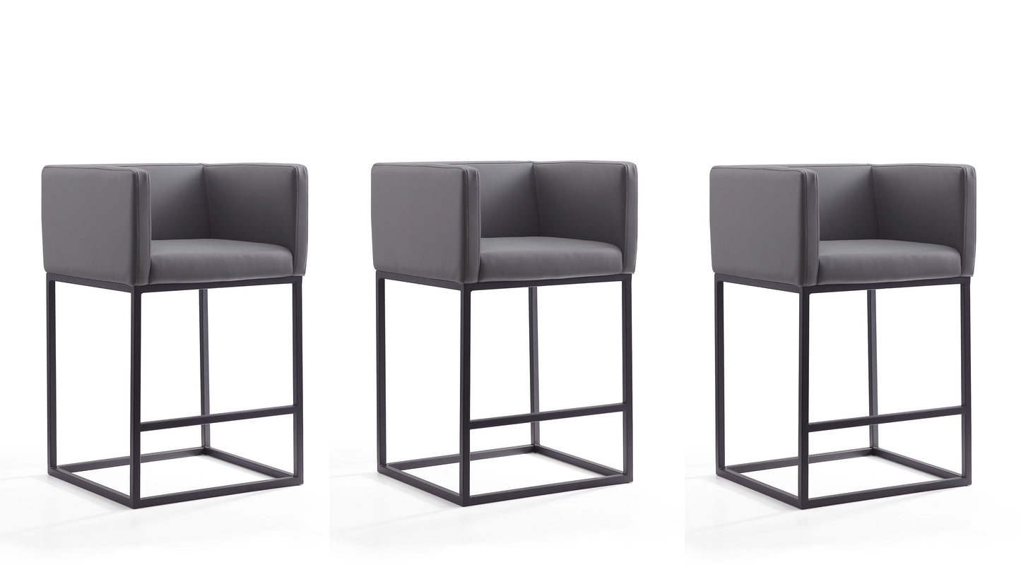Manhattan Comfort Embassy Counter Stool - Set of 3