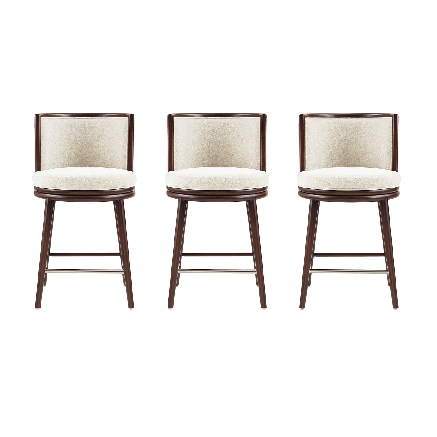 Manhattan Comfort Evalyn Counter Stool - Set of 3