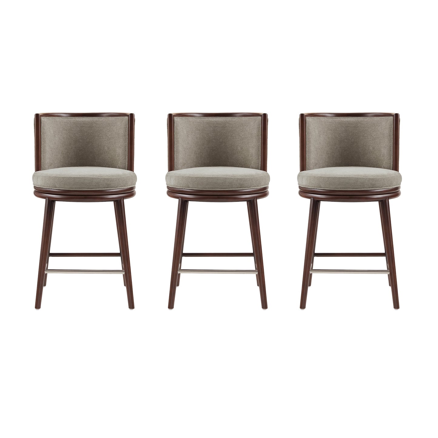 Manhattan Comfort Evalyn Counter Stool - Set of 3