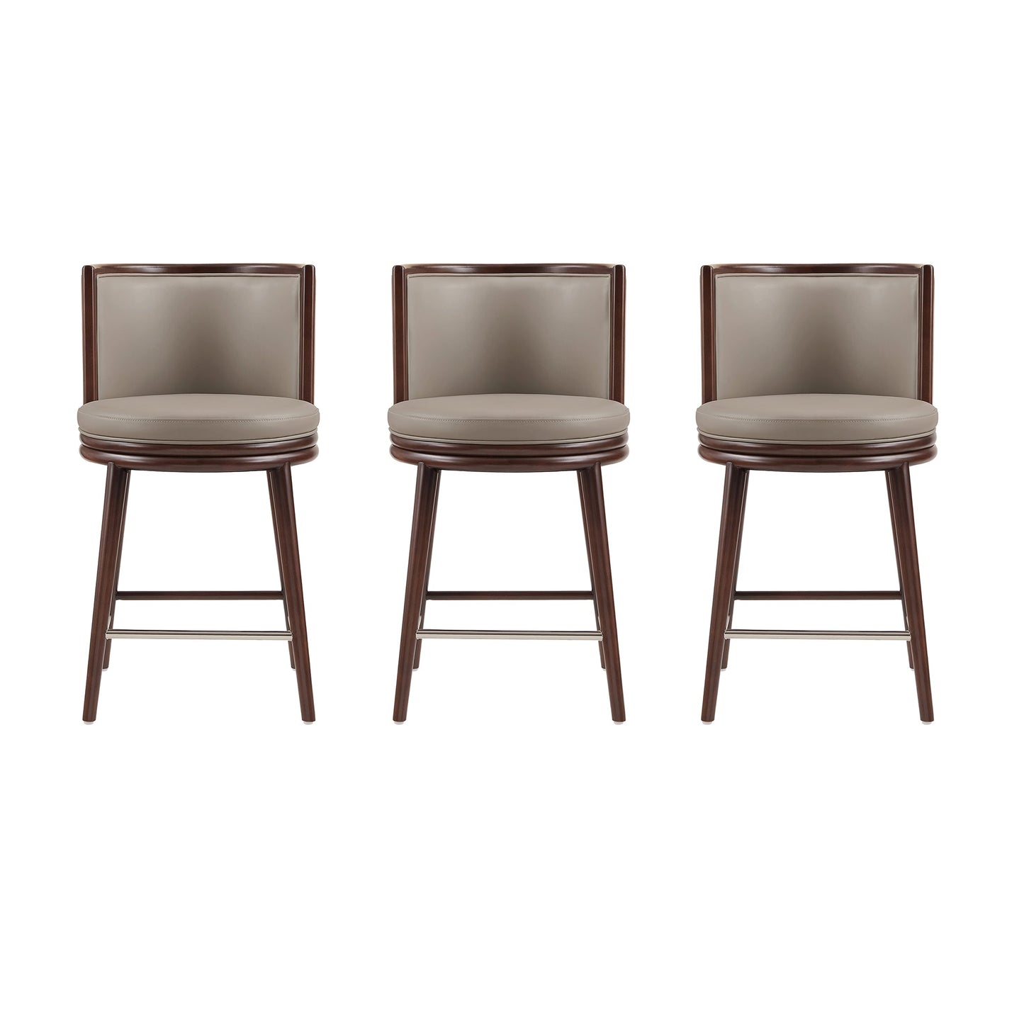 Manhattan Comfort Evalyn Counter Stool - Set of 3