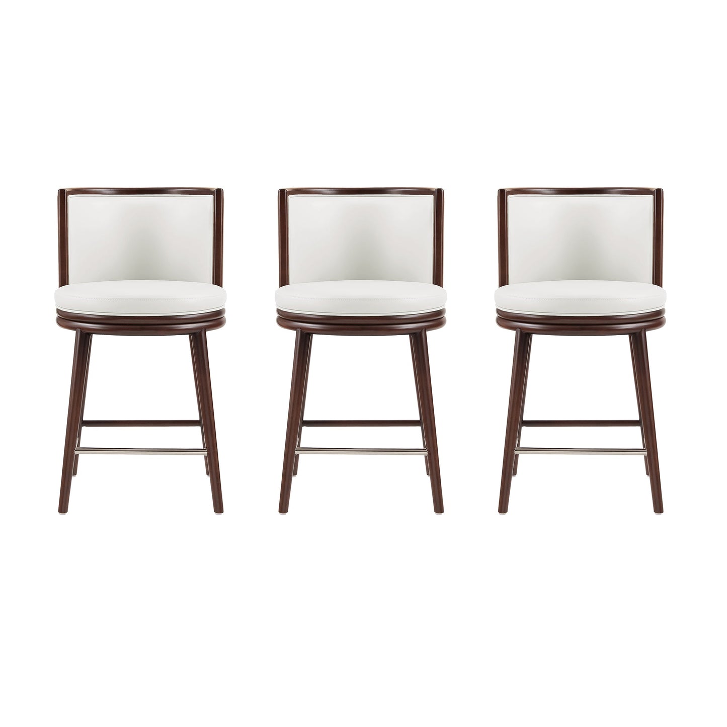 Manhattan Comfort Evalyn Counter Stool - Set of 3