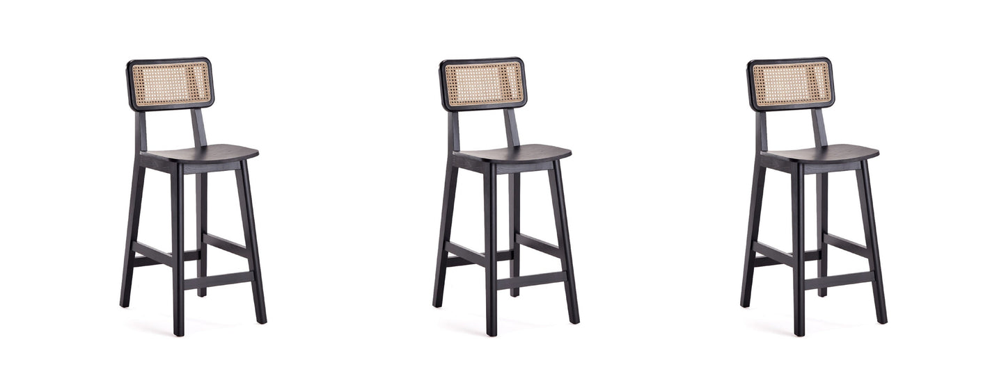 Manhattan Comfort Versailles Counter Stool - Set of 3