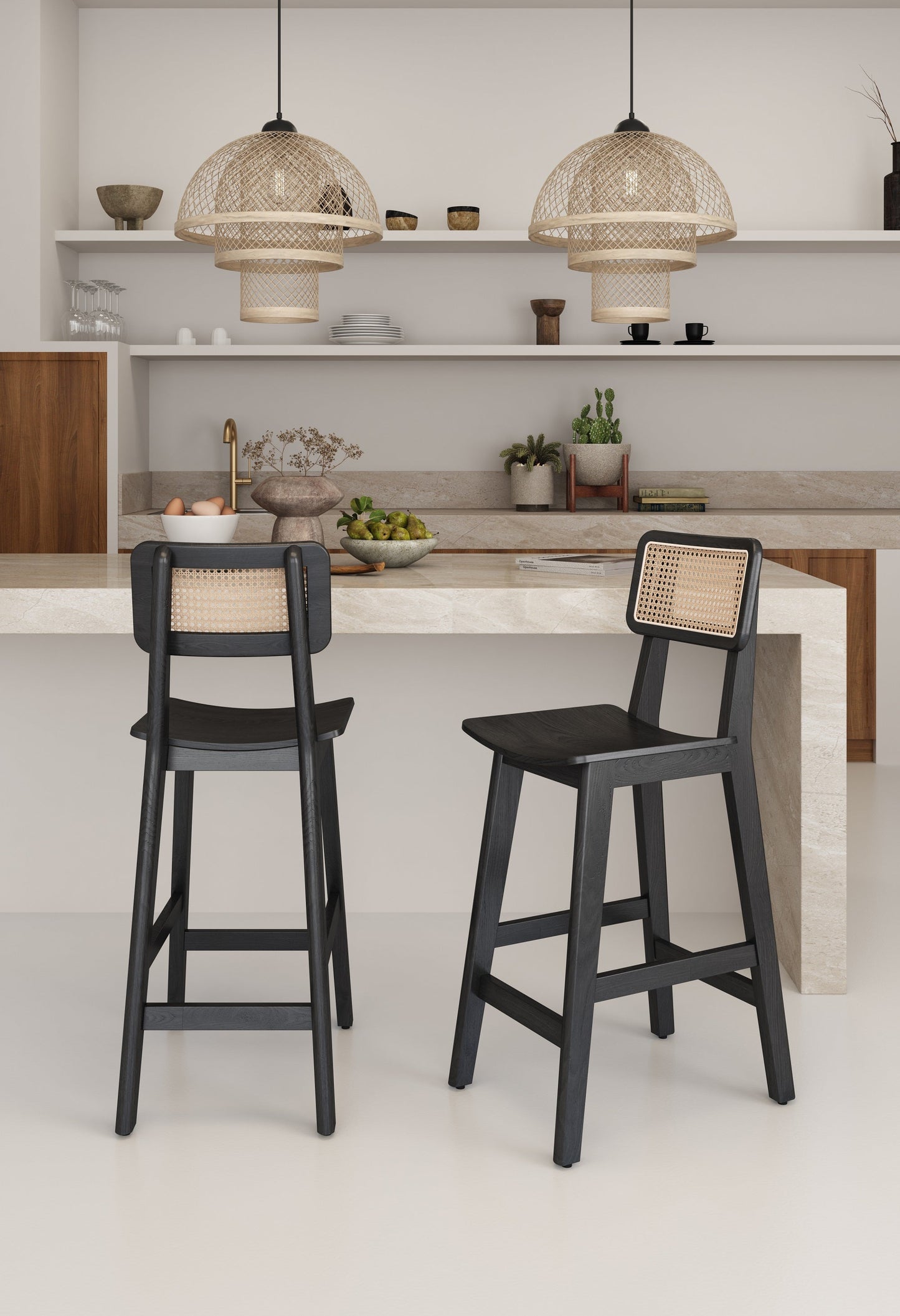 Manhattan Comfort Versailles Counter Stool - Set of 3