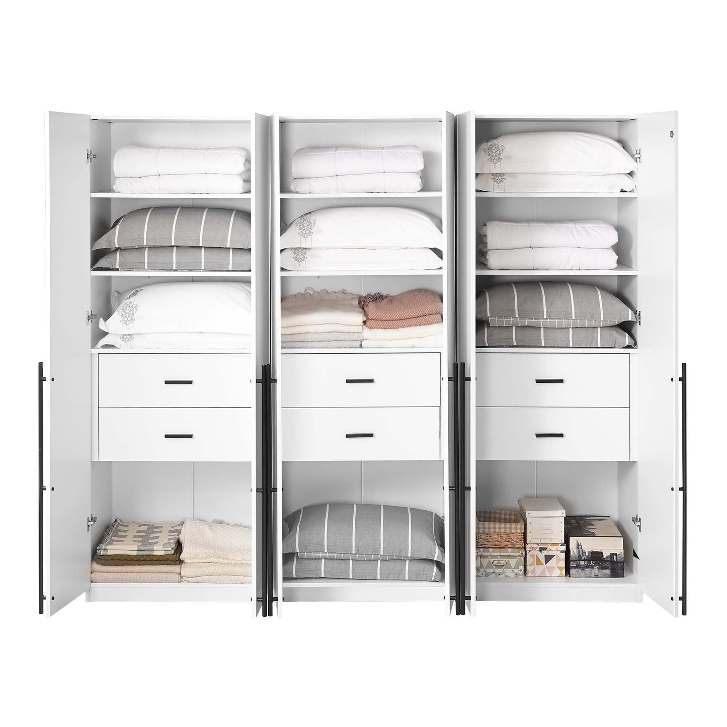 Manhattan Comfort Lee Wardrobe Closet 1.0 - Set of 3