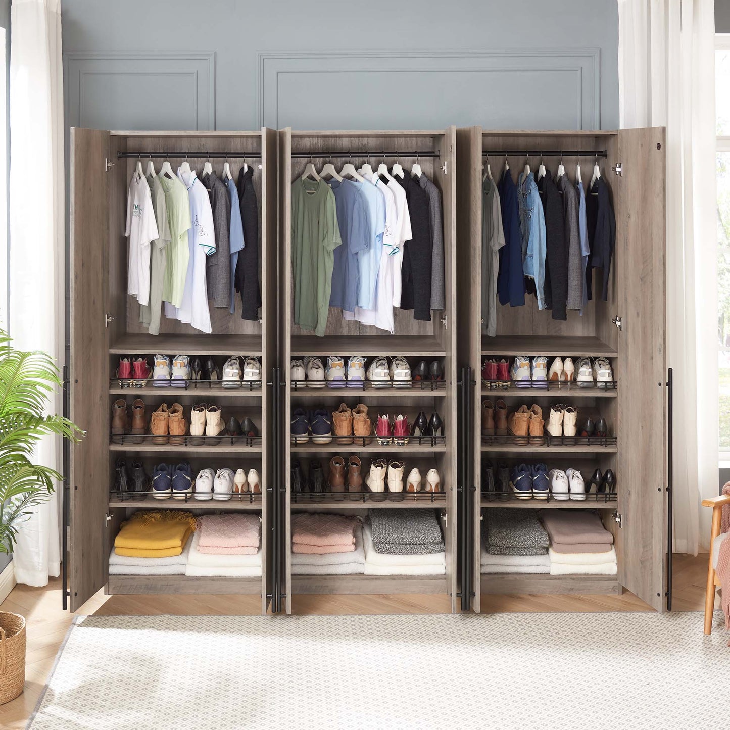Manhattan Comfort Lee Wardrobe Closet 3.0 - Set of 3