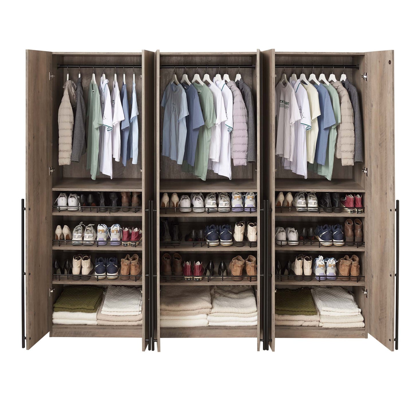Manhattan Comfort Lee Wardrobe Closet 3.0 - Set of 3