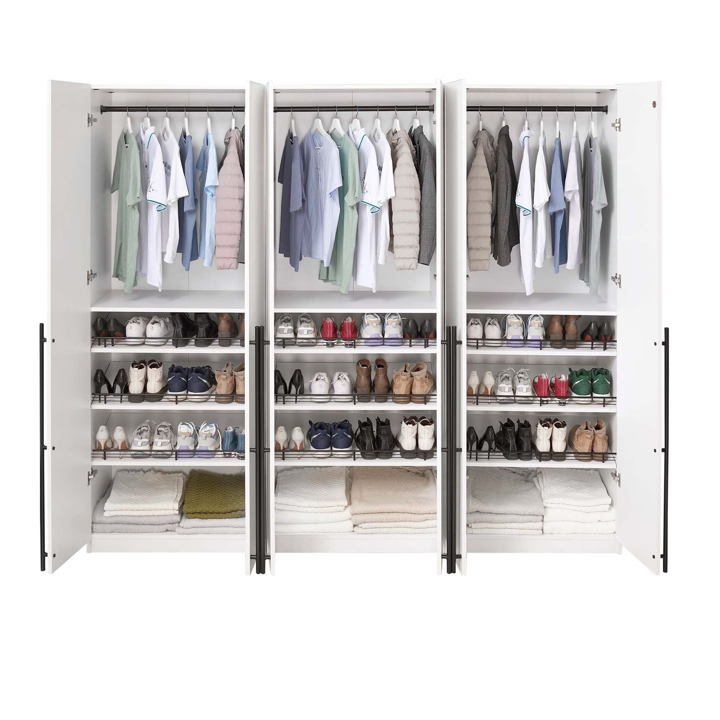 Manhattan Comfort Lee Wardrobe Closet 3.0 - Set of 3