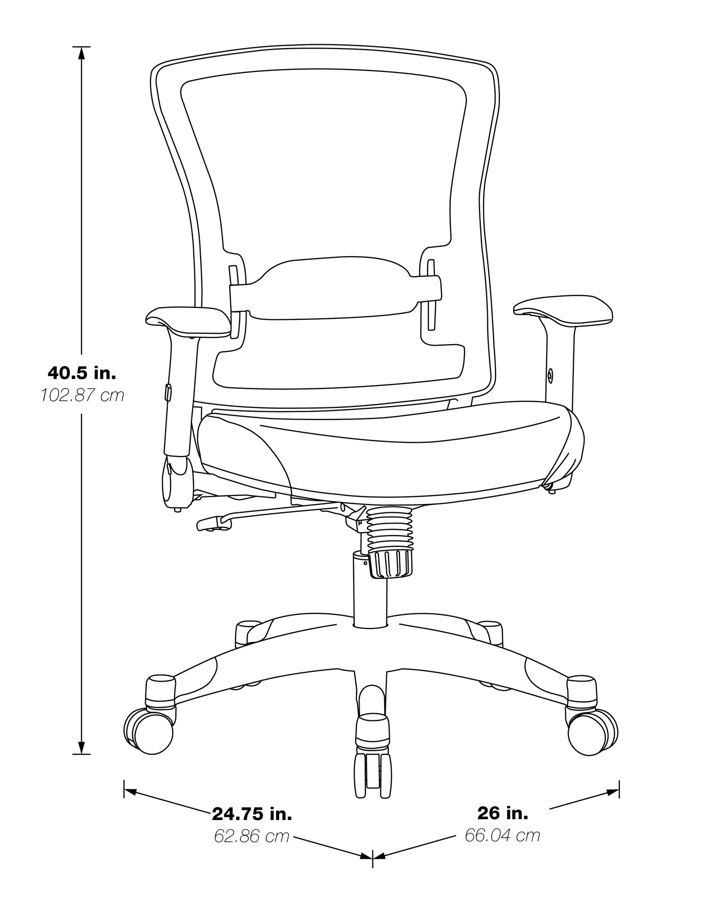 White Frame Manager’s Chair with Breathable Mesh Back and
Padded Mesh Seat Manager’s Chair with Height Adjustable Flip Arms and Coated Nylon Base