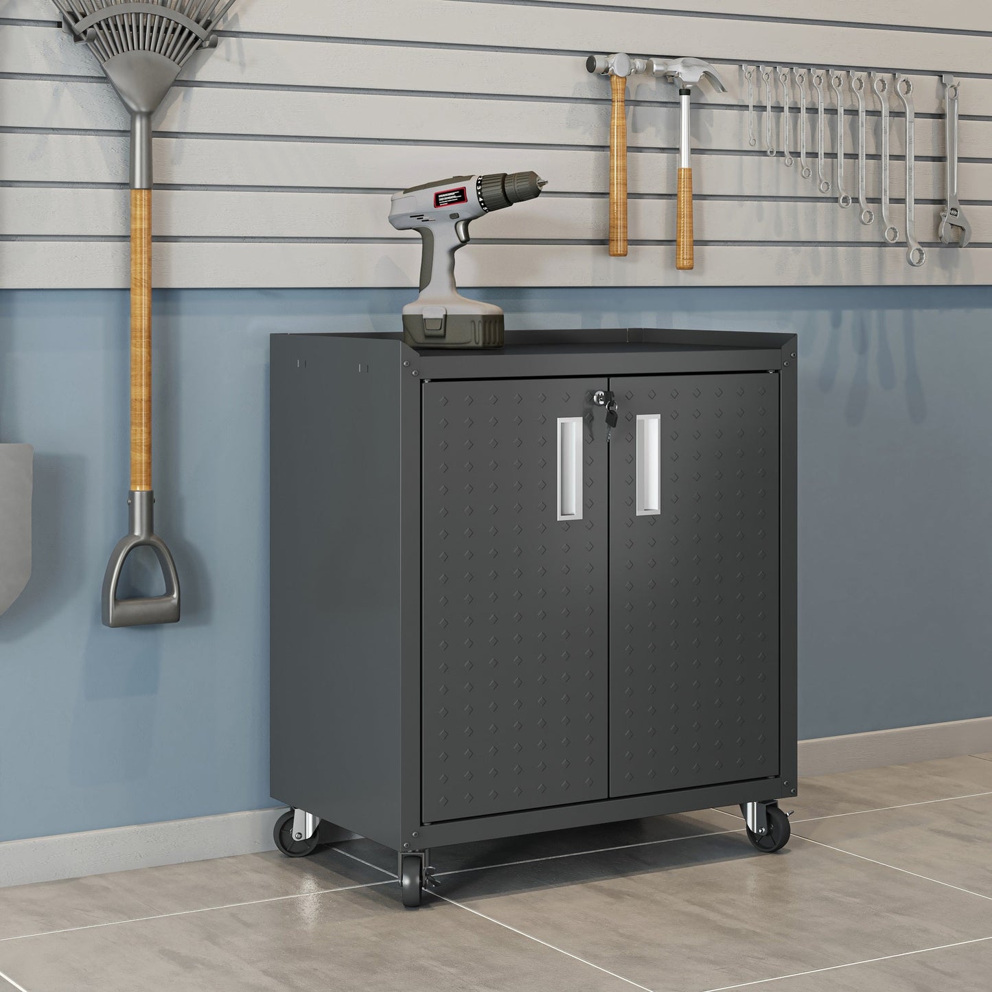 Manhattan Comfort Fortress Garage Cabinet
