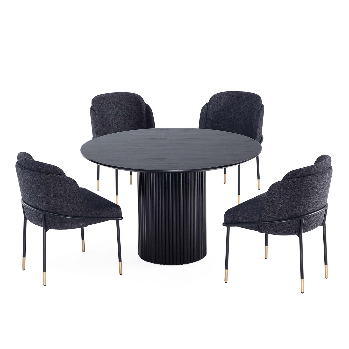 Manhattan Comfort 5-Piece Flor and Hathaway Dining