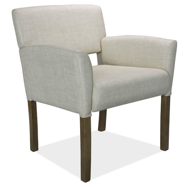OfficeSource Adley Collection Guest Chair with Light Wood Legs