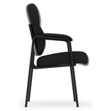 OfficeSource Ebony Collection Guest Chair With Black Frame