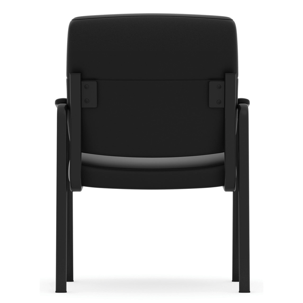 OfficeSource Ebony Collection Guest Chair With Black Frame