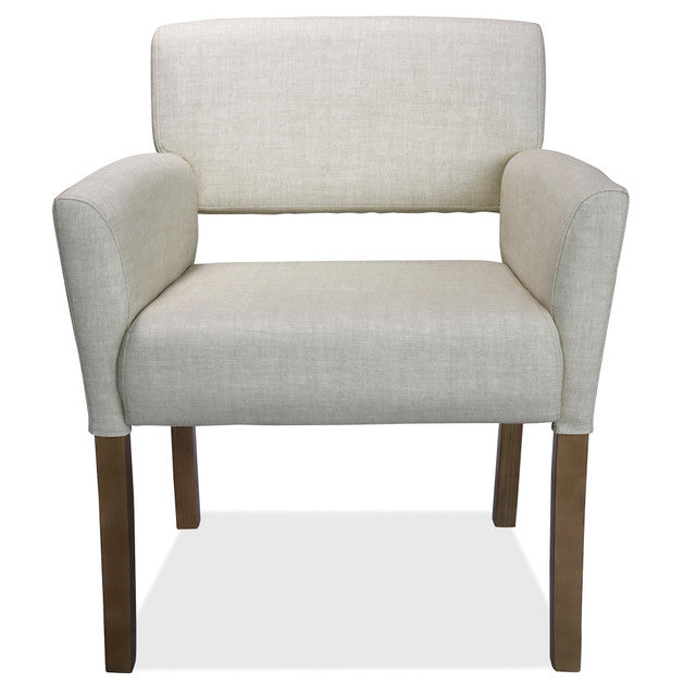 OfficeSource Adley Collection Guest Chair with Light Wood Legs