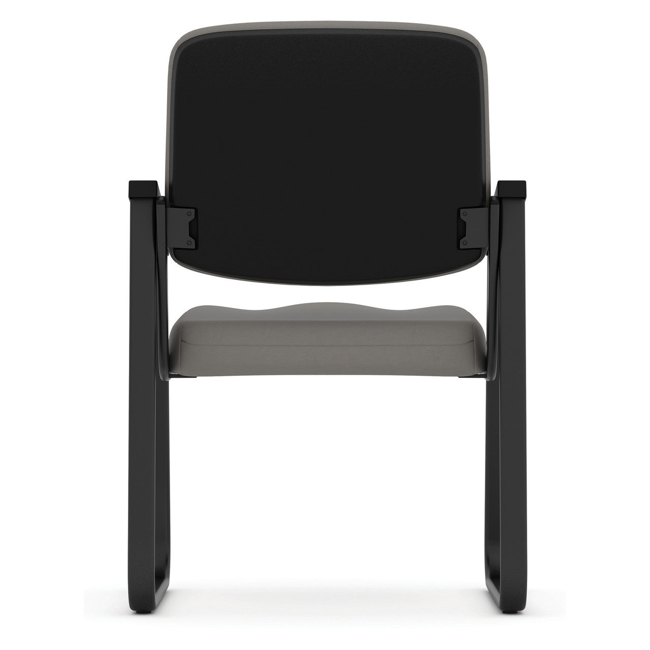 OfficeSource | Value Collection | Sled Base Guest Chair with Antimicrobial Vinyl Upholstery and Black Frame