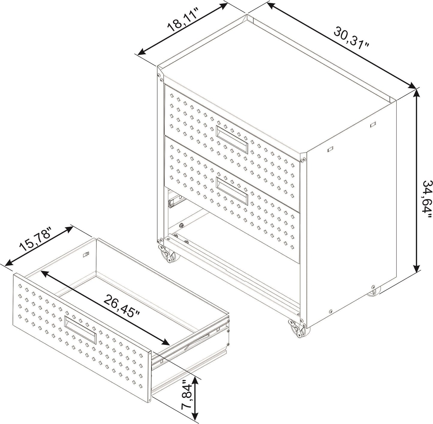 Manhattan Comfort Fortress Garage Cabinet