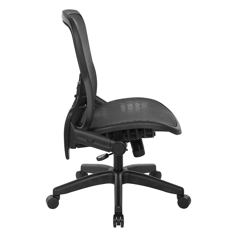 R2 SpaceGrid Seat and Back Chair with Height Adjustable Flip Arms,
Adjustable Lumbar and Nylon Base
