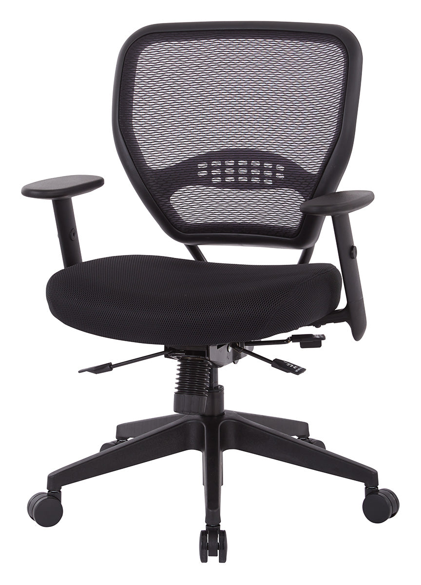 Air Grid® Back and Black Mesh Seat, Adjustable Angled Arms, Seat Slider and
Angled Nylon Base