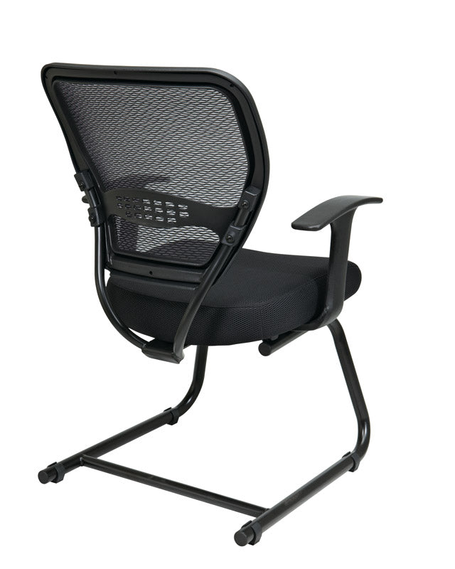 Professional Air Grid® Back Visitor’s Chair with Black Mesh Seat, Fixed Arms and
Sled Base
