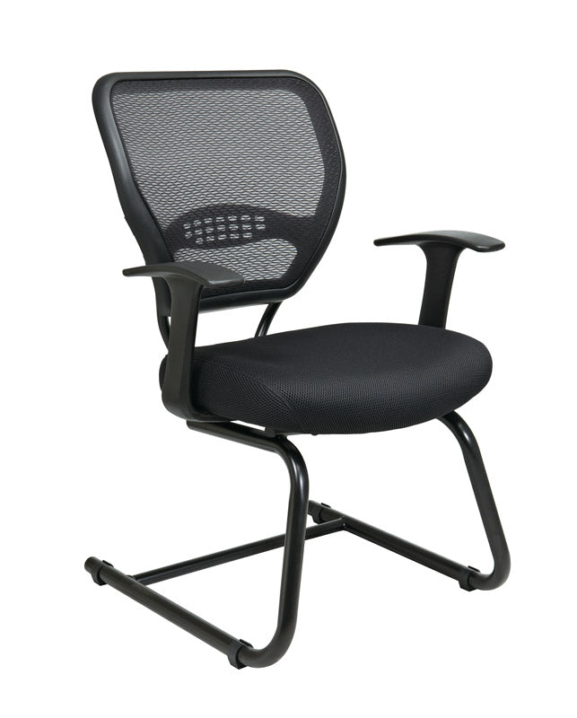 Professional Air Grid® Back Visitor’s Chair with Black Mesh Seat, Fixed Arms and
Sled Base