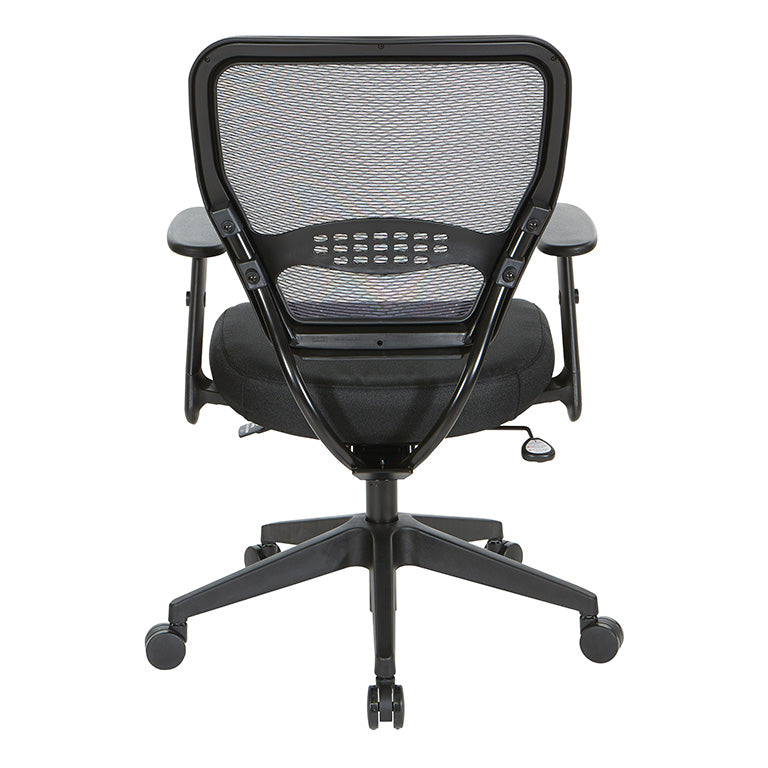 Dark Air Grid® Back Task Chair with Memory Foam Black Mesh Seat,
Adjustable Angled Arms and Angled Nylon Base. 24/7 High Intensity Use Chair.