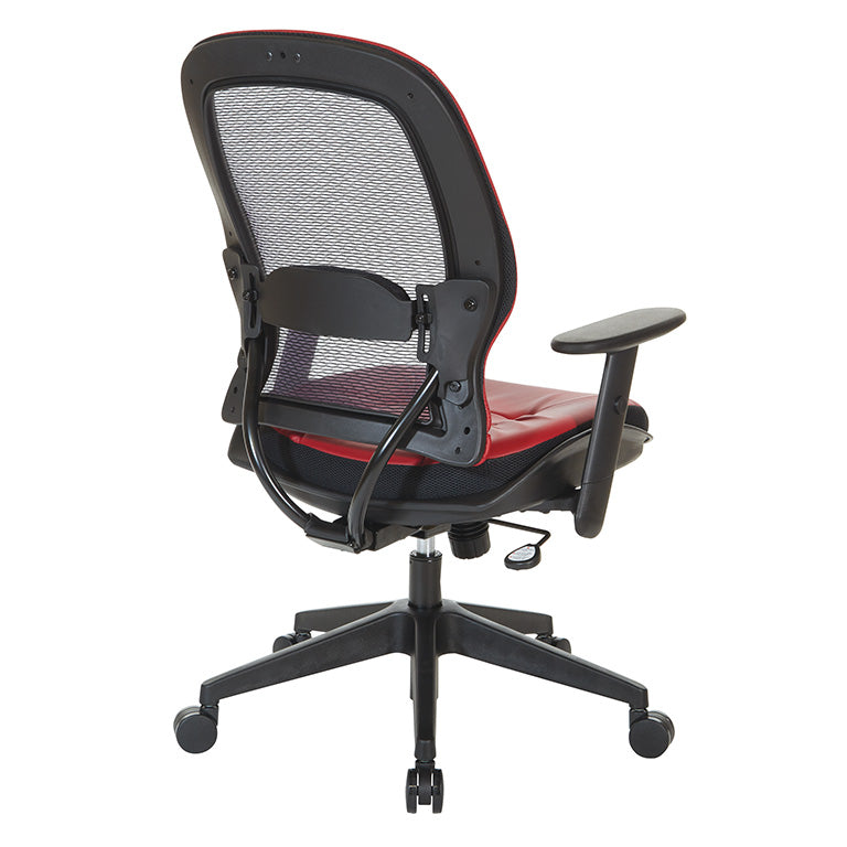 Dark Air Grid® Back and Dillon Silver Ion Technology* Seat Manager’s Chair with
Angled Adjustable Height Arms, Adjustable Lumbar Support and Angled Nylon Base
